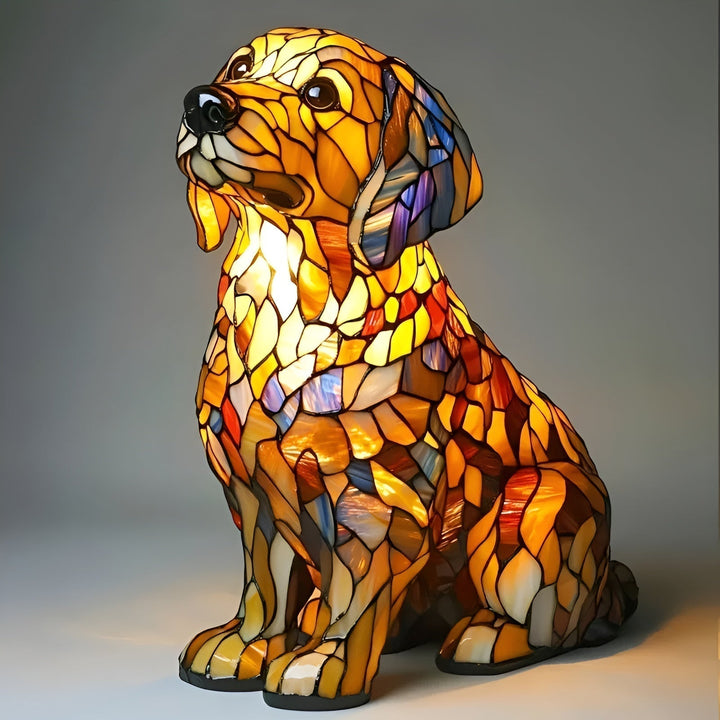 Speckles | Stained glass lamp