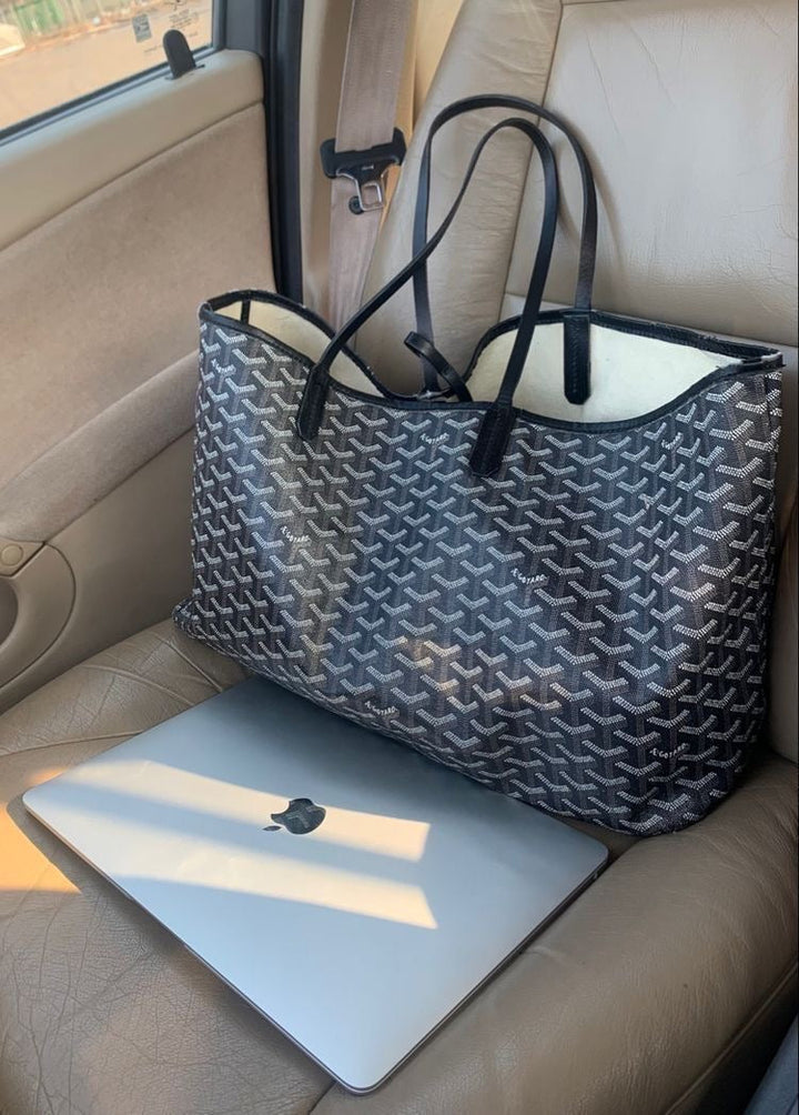 Luxury Monogram Shopper | Women's Shoulder Bag with Spacious Layout