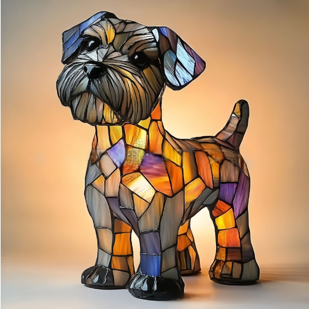 Whitie | Stained Glass Lamp