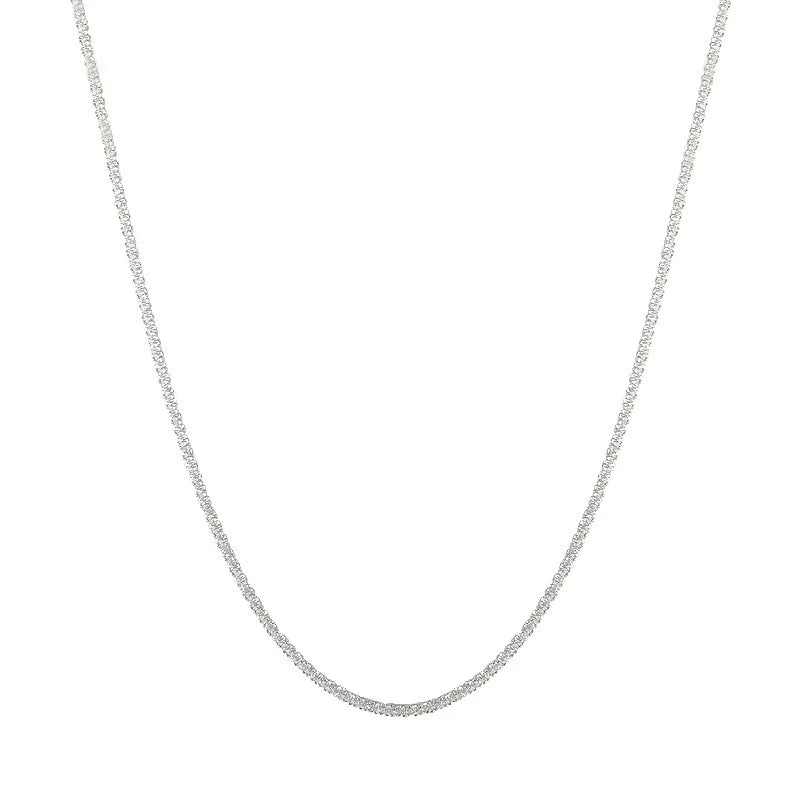 Elise | Silver Spark Chain and Bracelet Set
