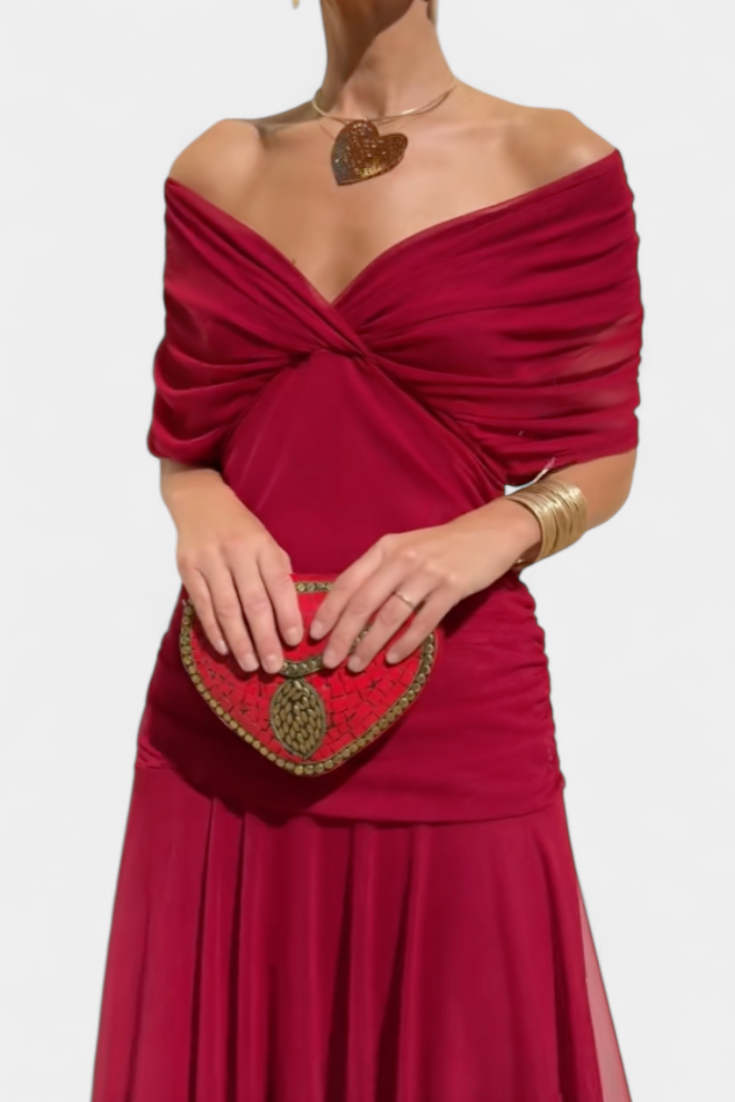 Rose | Timeless Off-Shoulder Maxi Dress