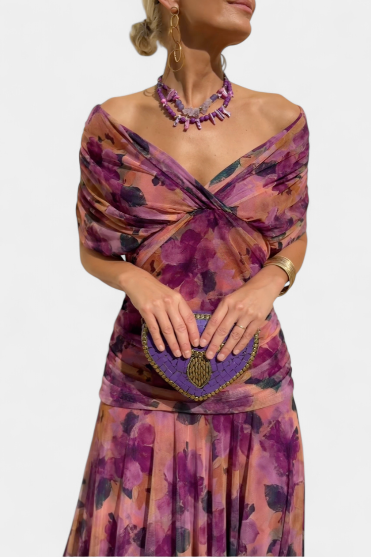 Rose | Timeless Off-Shoulder Maxi Dress