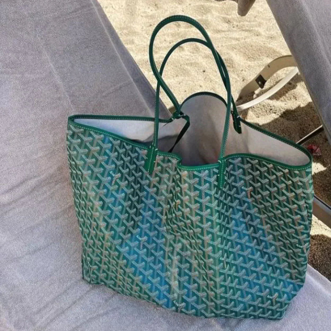 Luxury Monogram Shopper | Women's Shoulder Bag with Spacious Layout