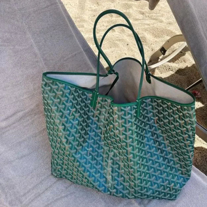 Luxury Monogram Shopper | Women's Shoulder Bag with Spacious Layout