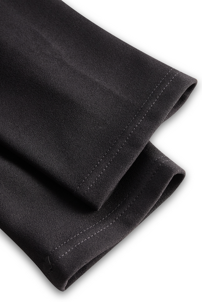 Serena | Refined Black Belted Sheath Dress with Mandarin Collar