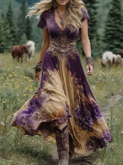 Isla Grace | Embroidered Maxi Dress