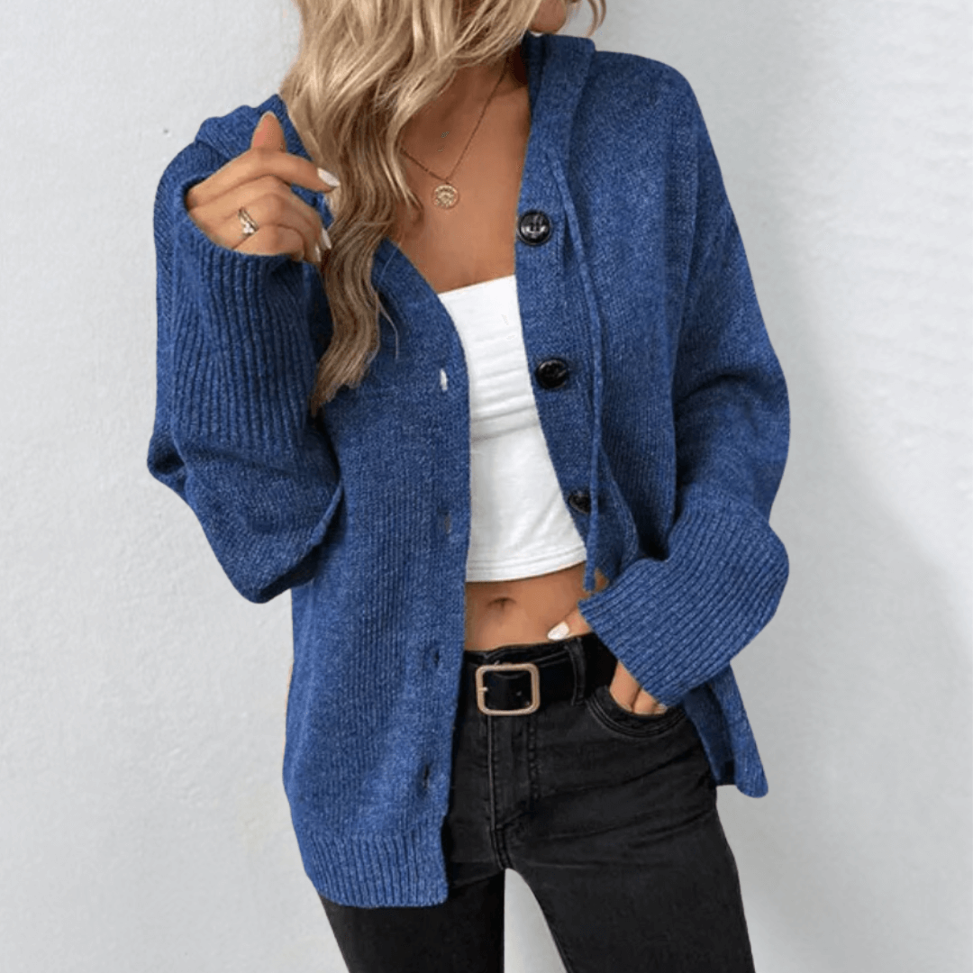 OLLIE | COZY KNITTED CARDIGAN WITH BUTTONS