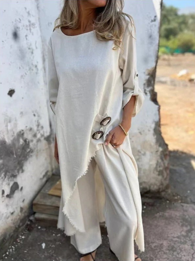 Tilda | Round Neck Two Piece Set