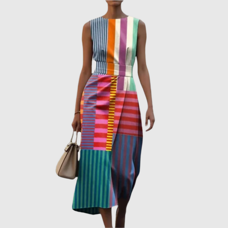 Celine - Printed Sleeveless Dress
