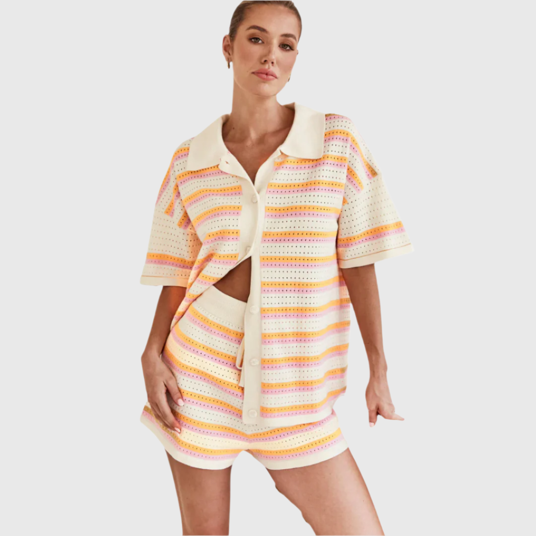 Yara - Open-Knit Co-Ord Set