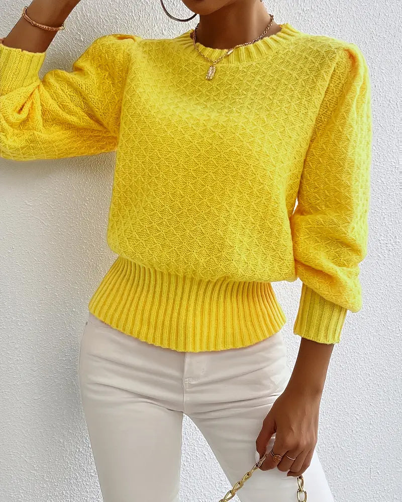 WENDY | ELEGANT RELAXED-FIT CREWNECK PULLOVER