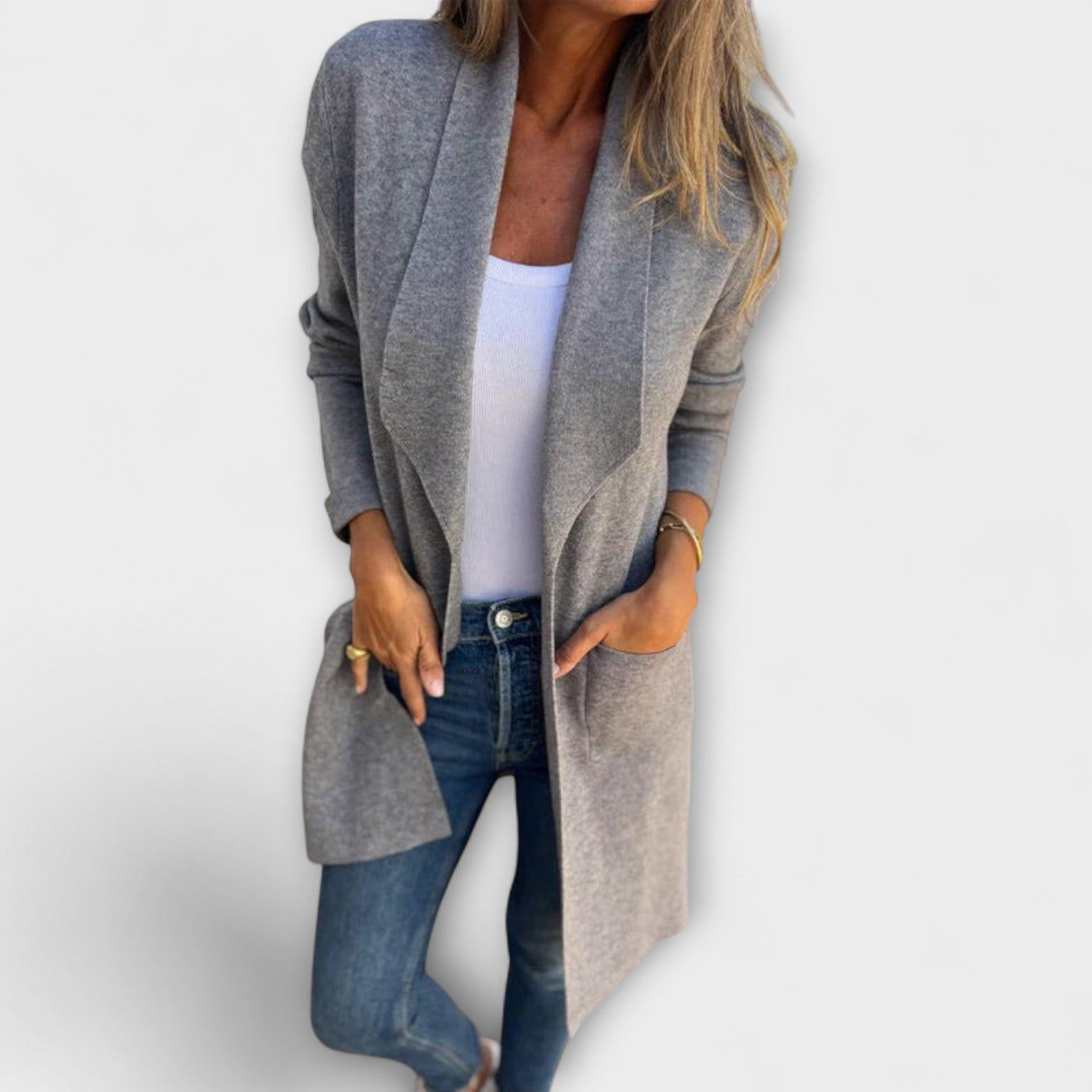 ELIANE | ELEGANT LONGLINE CARDIGAN