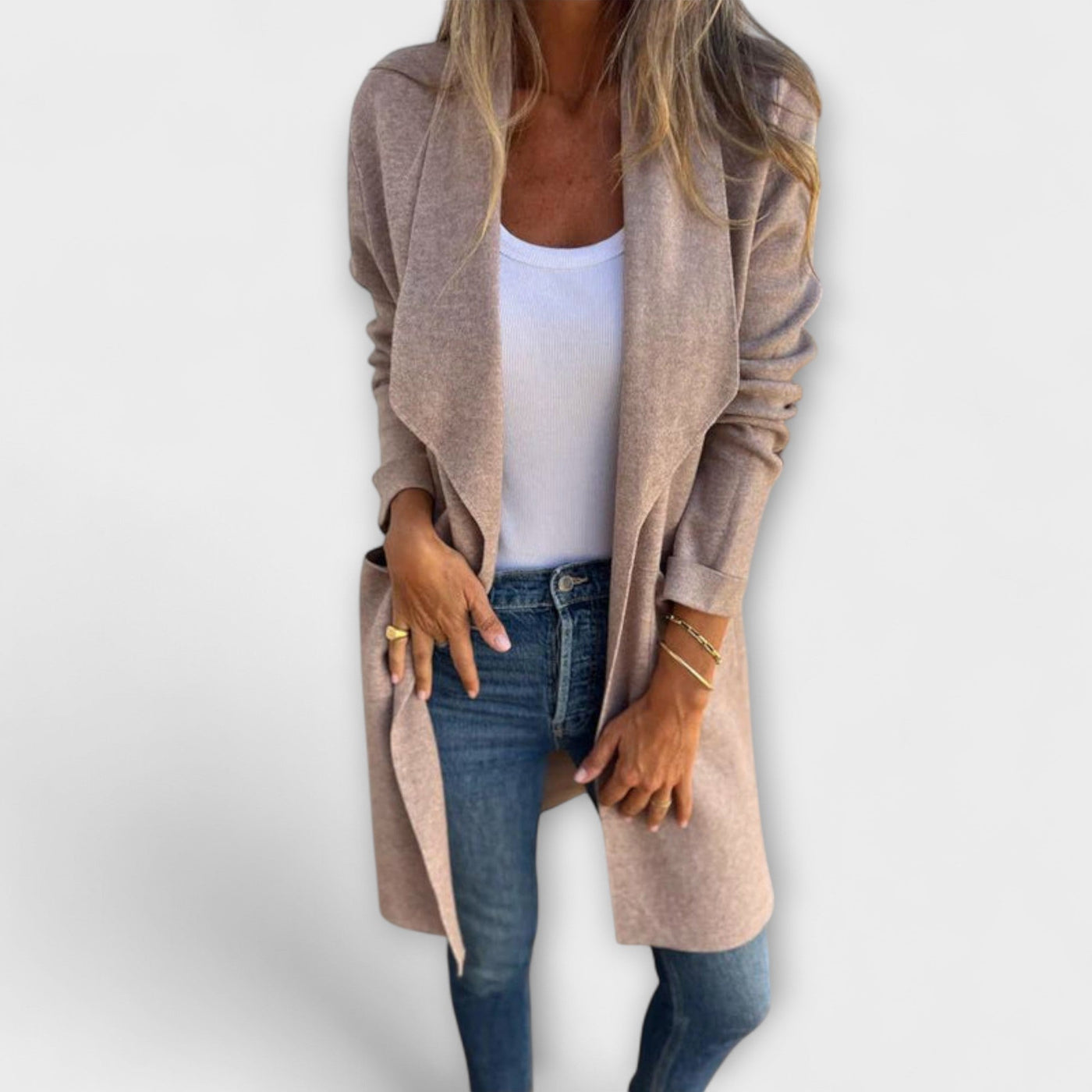 ELIANE | ELEGANT LONGLINE CARDIGAN