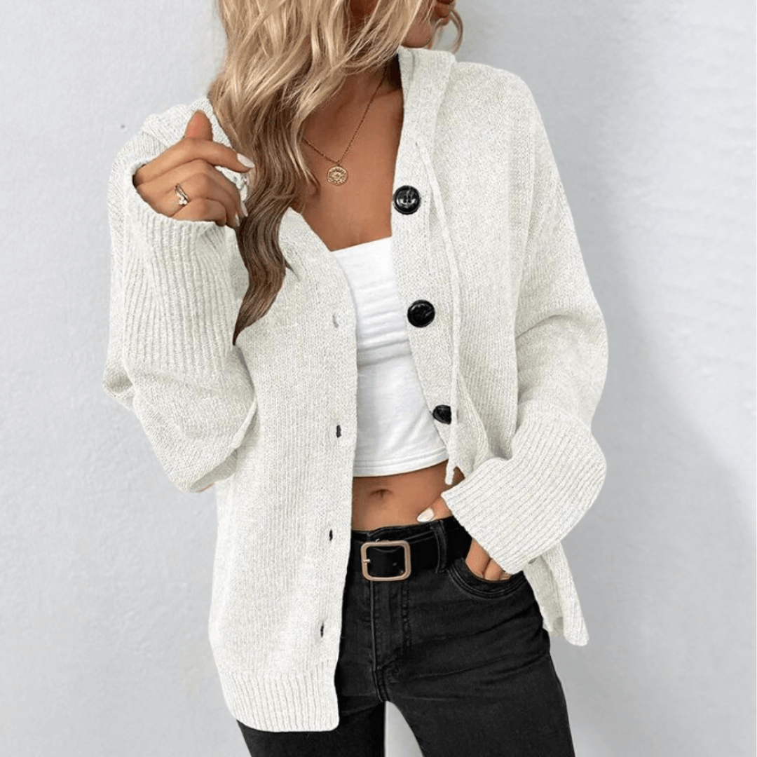 OLLIE | COZY KNITTED CARDIGAN WITH BUTTONS