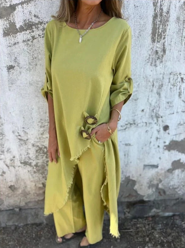 Tilda | Round Neck Two Piece Set