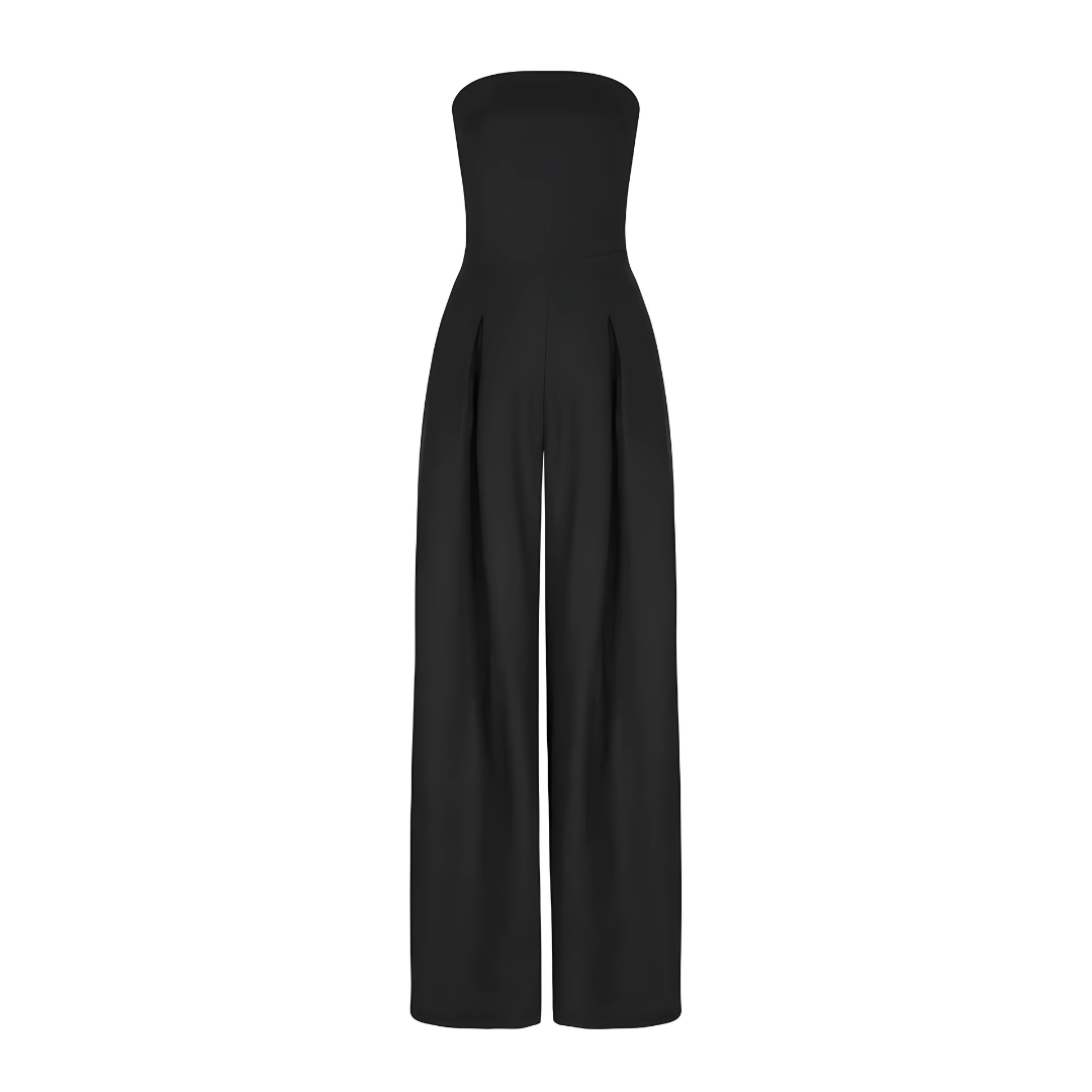 Rae - Elegant Strapless Jumpsuit with Wide Legs