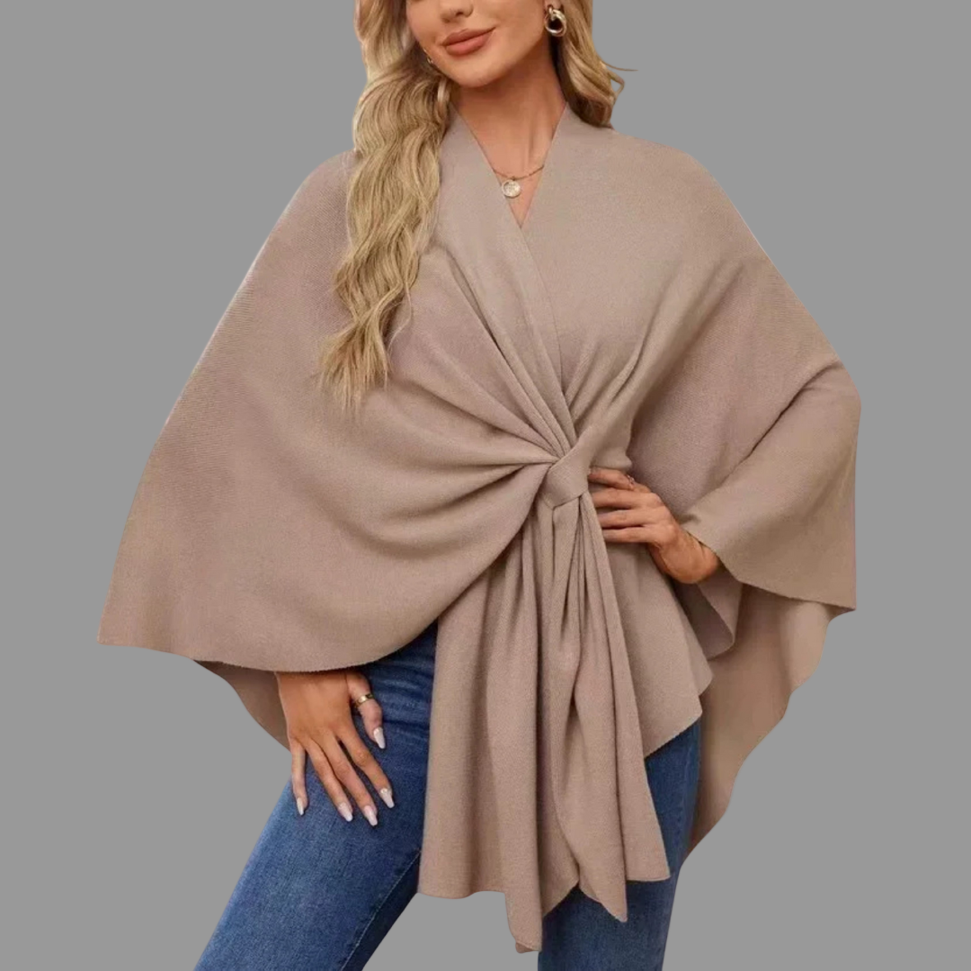 ESTHER | ELEGANT DRAPED CARDIGAN WITH TUMMY COVERAGE
