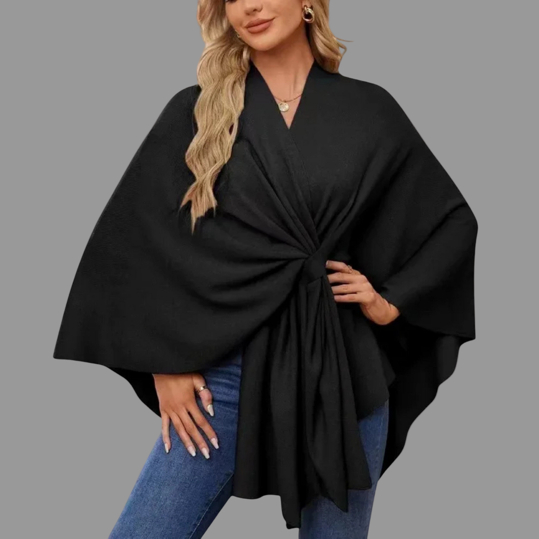ESTHER | ELEGANT DRAPED CARDIGAN WITH TUMMY COVERAGE