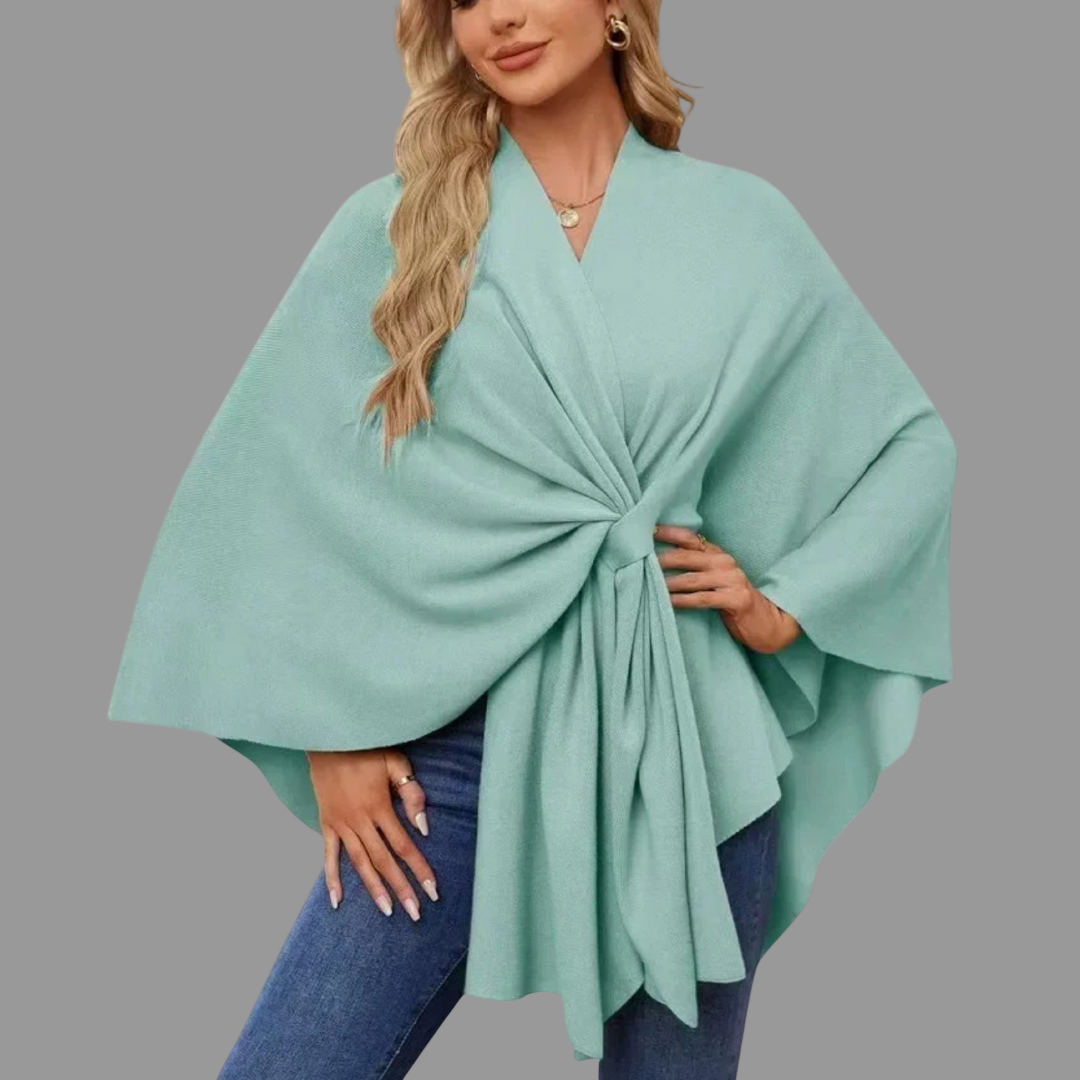 ESTHER | ELEGANT DRAPED CARDIGAN WITH TUMMY COVERAGE