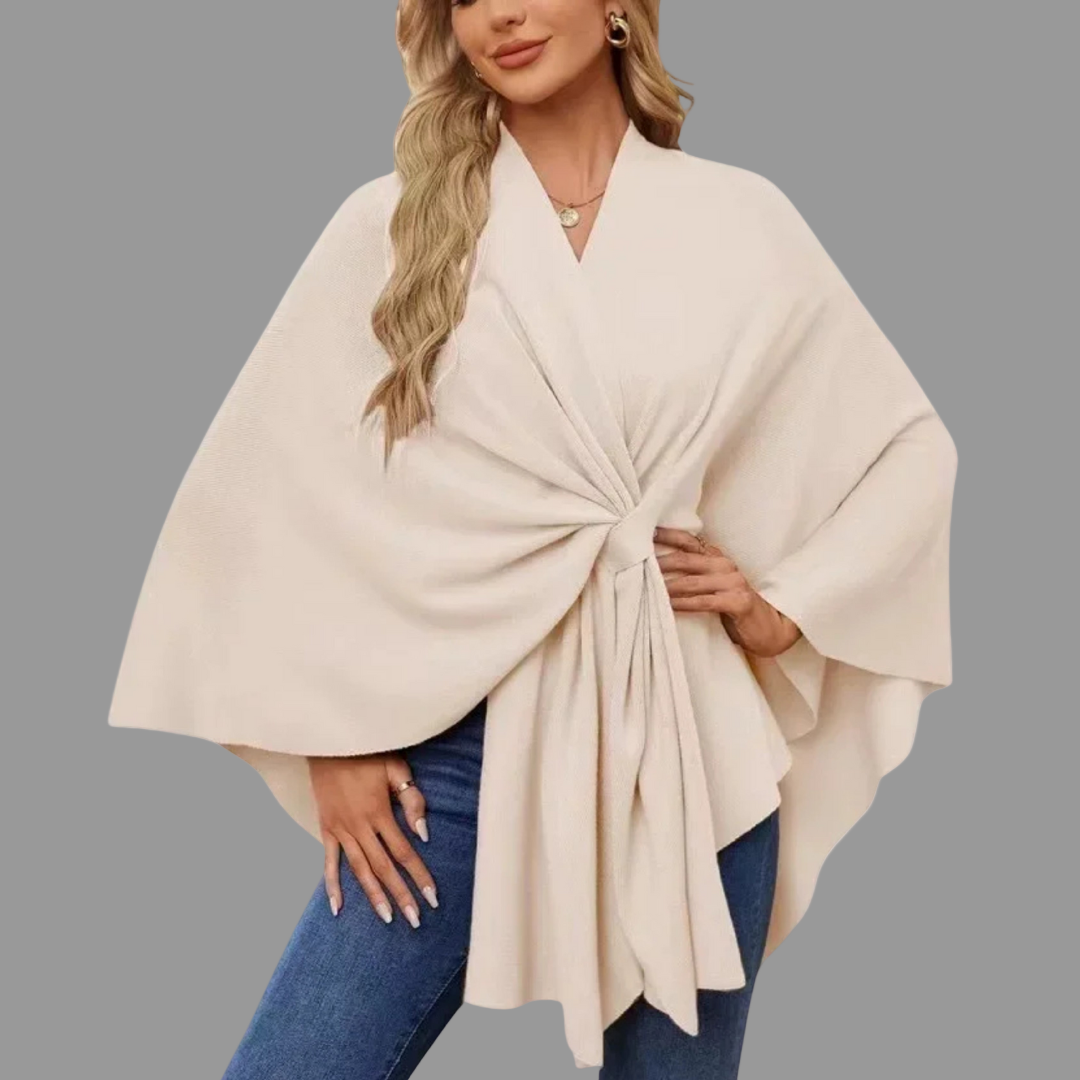 ESTHER | ELEGANT DRAPED CARDIGAN WITH TUMMY COVERAGE