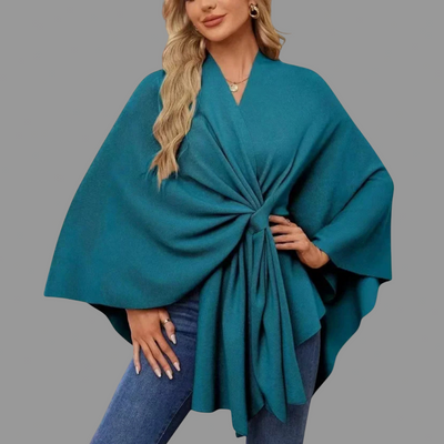 ESTHER | ELEGANT DRAPED CARDIGAN WITH TUMMY COVERAGE
