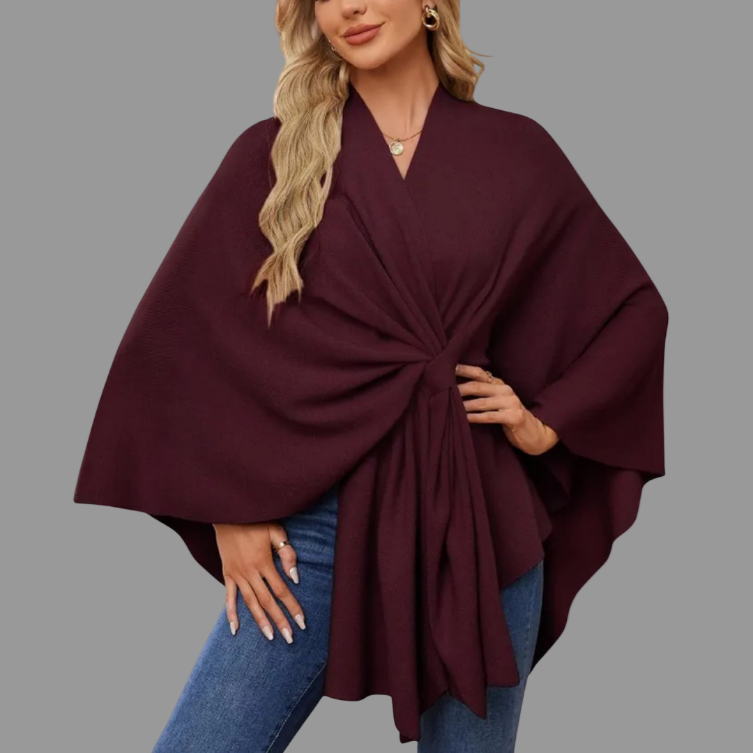 ESTHER | ELEGANT DRAPED CARDIGAN WITH TUMMY COVERAGE
