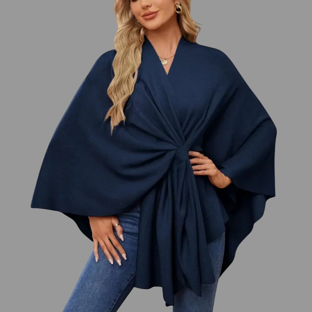 ESTHER | ELEGANT DRAPED CARDIGAN WITH TUMMY COVERAGE