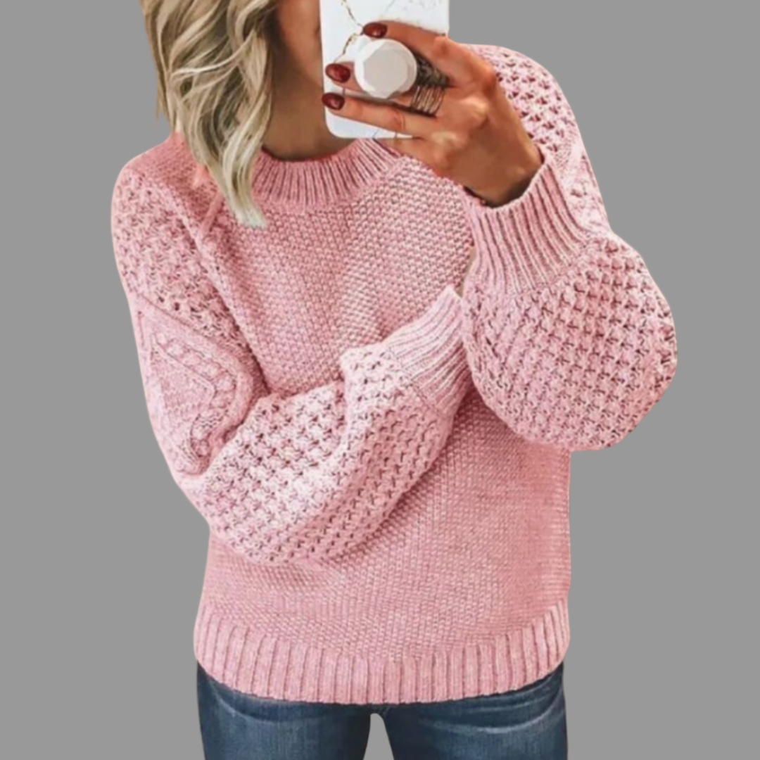 DANIELLE | VINTAGE KNITTED SWEATER WITH TUMMY COVERAGE