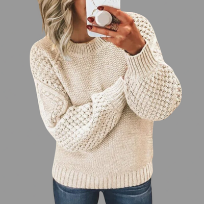 DANIELLE | VINTAGE KNITTED SWEATER WITH TUMMY COVERAGE