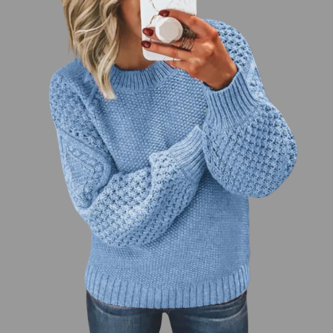 DANIELLE | VINTAGE KNITTED SWEATER WITH TUMMY COVERAGE