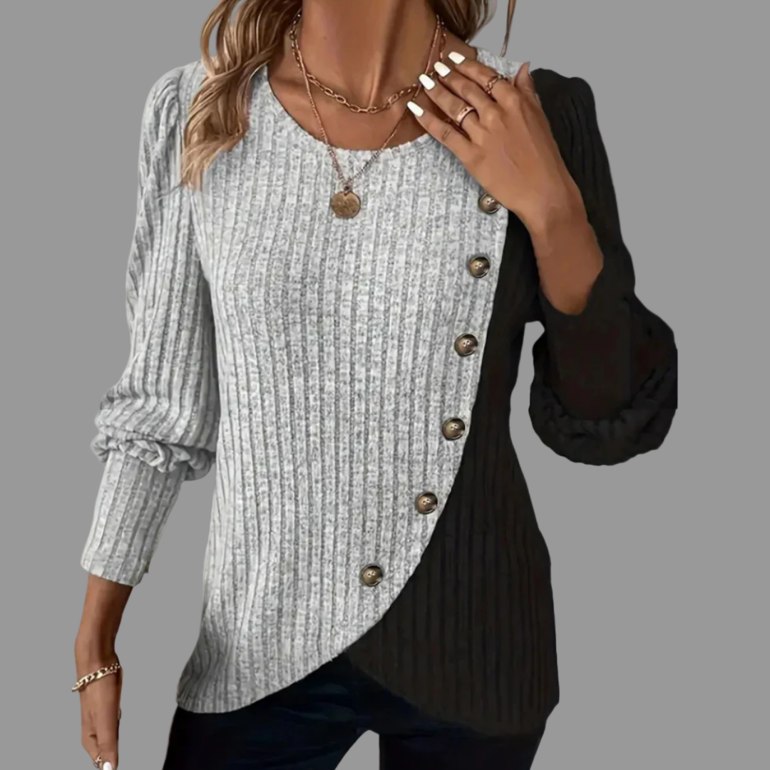 KAIA | ELEGANT BUTTON DOWN KNIT LONGSLEEVER