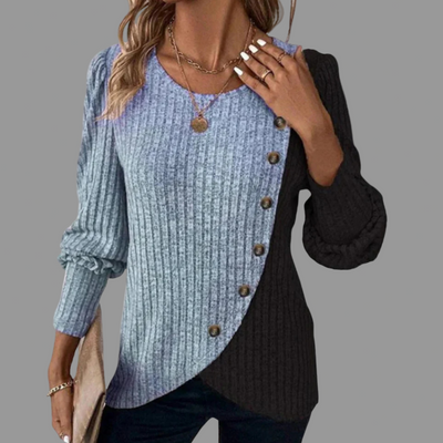 KAIA | ELEGANT BUTTON DOWN KNIT LONGSLEEVER