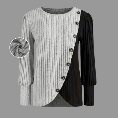 KAIA | ELEGANT BUTTON DOWN KNIT LONGSLEEVER