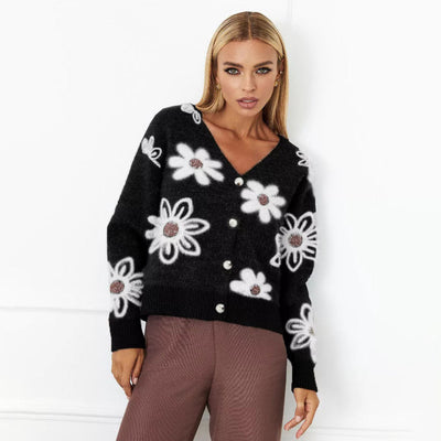 JAMIE | ELEGANT FLORAL CARDIGAN WITH TUMMY COVERAGE