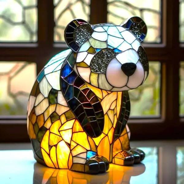 Little Panda | Stained Glass Lamp