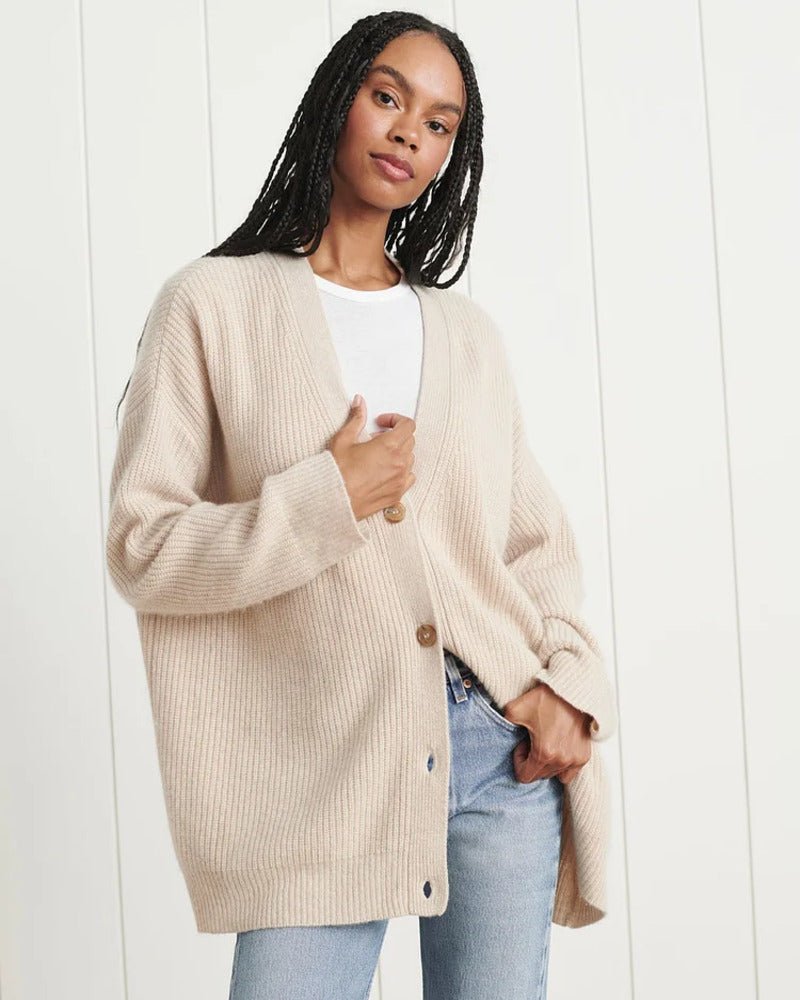 RINA | ELEGANT BREEZY BUTTONED CARDIGAN WITH TUMMY COVERAGE