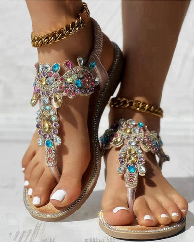 Casual Rhinestone Sandals