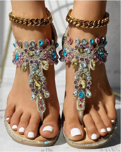 Casual Rhinestone Sandals