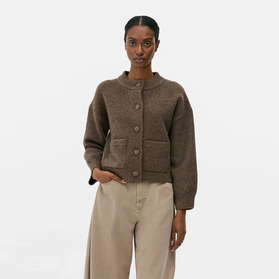 CASSIA | ELEGANT CROPPED KNIT CARDIGAN