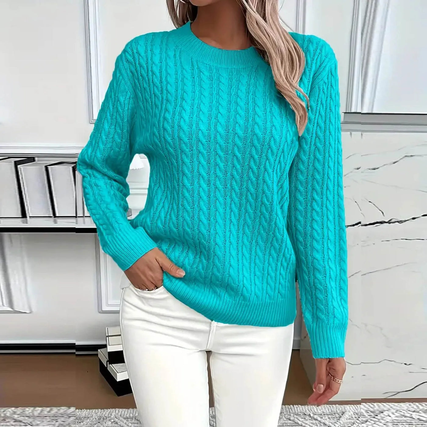 DAWN | LIGHTWEIGHT LONG-SLEEVE KNIT SWEATER