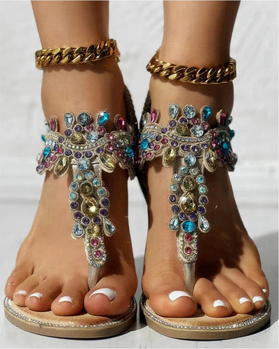 Casual Rhinestone Sandals