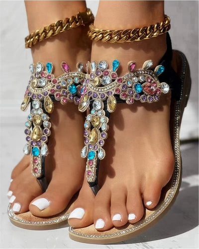 Casual Rhinestone Sandals