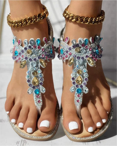 Casual Rhinestone Sandals