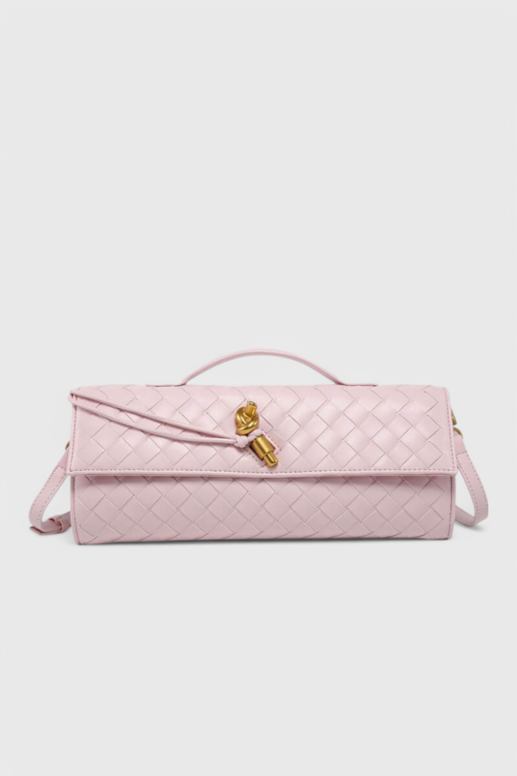 Melanie Clutch with Gold Knot Detail