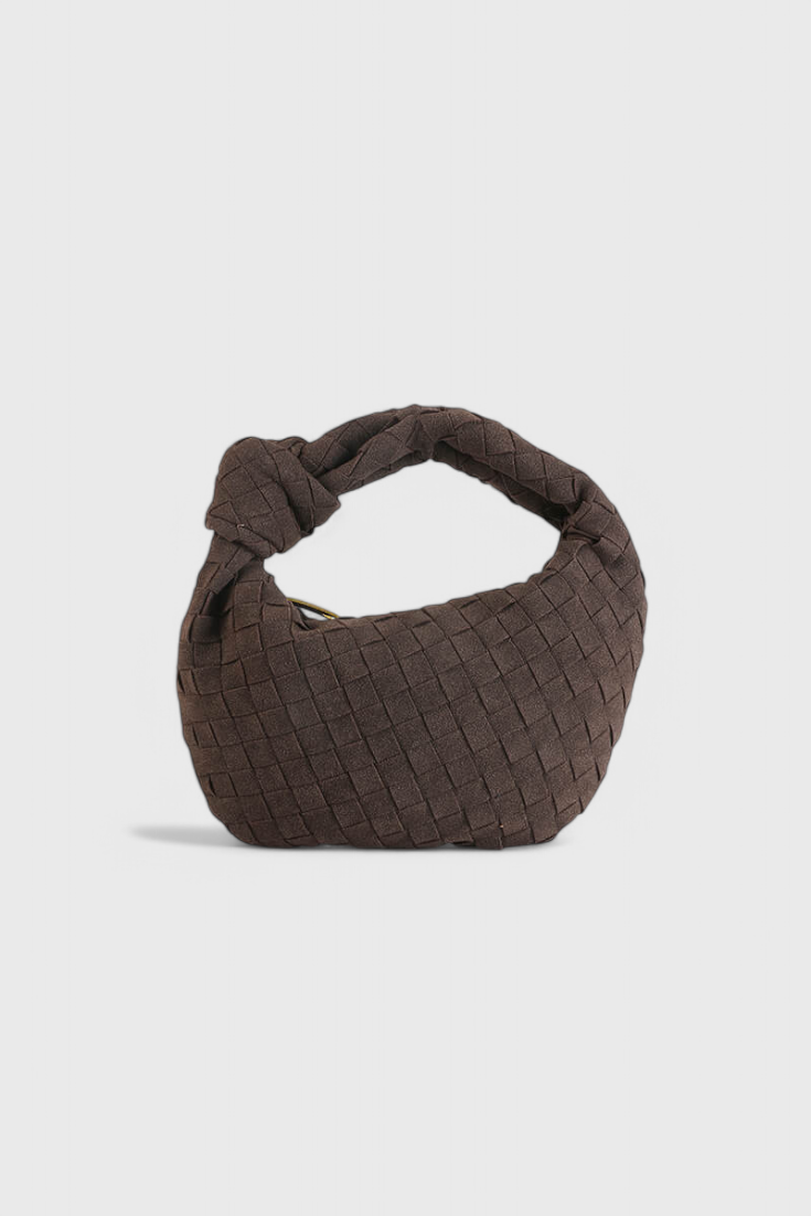 Remi Mini Woven Bag with Knot Detail