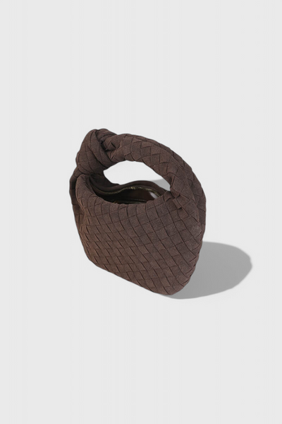 Remi Mini Woven Bag with Knot Detail