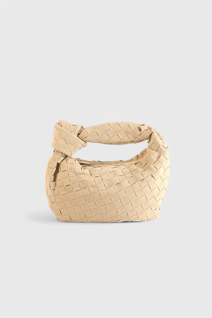 Remi Mini Woven Bag with Knot Detail