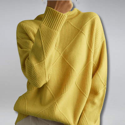 MAXIMA | ELEGANT SOFT CASHMERE TURTLENECK SWEATER