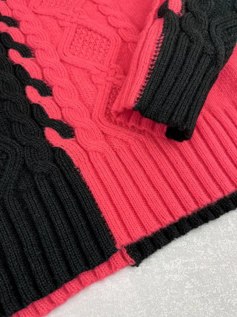 LISE | ELEGANT STRIPED TURTLENECK SWEATER