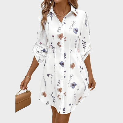 Noémia | Elegant Floral Shirt Dress